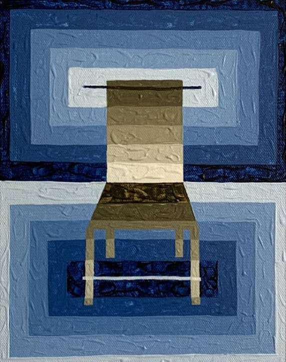 The Chair VIII 10" x 8" Acrylic on Canvas Board 2020